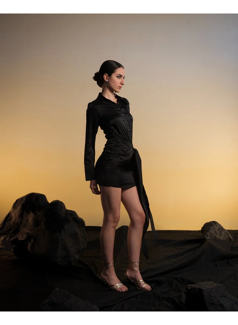 Ohsofly  Women’s Chic Mini Dress Designed with a Sleek Fit and Sophisticated Appeal, Featuring a High-Quality Finish and Modern Style, Perfect for Casual Wear, Social Events, and Effortless Fashion Styling for Women | Best Price UAE