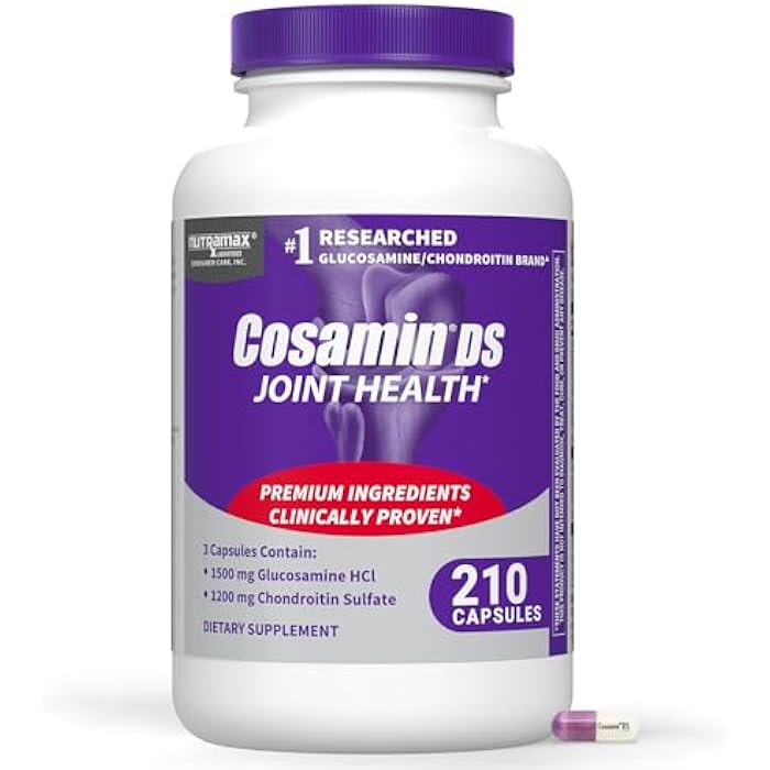 Nutramax Laboratories Cosamin® DS Joint Health Supplement with Glucosamine & Chondroitin for Adult Men & Women, Joint Supplement, 210 Capsules - Image 1