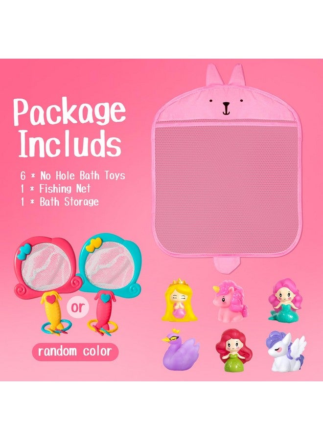 Hely Cancy No Hole Bath Toys for Baby - Girl Bath Tub Toys with Storage and Net - Sealed,Float On The Water - Image 2