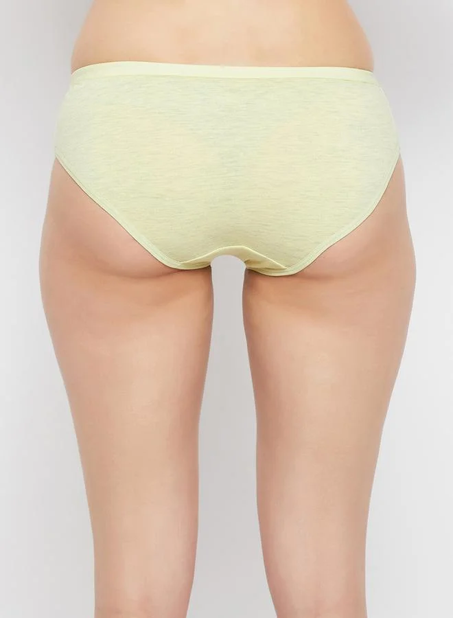 Clovia Clovia Pack of 3 - Melange Low Rise Cotton Bikini Briefs