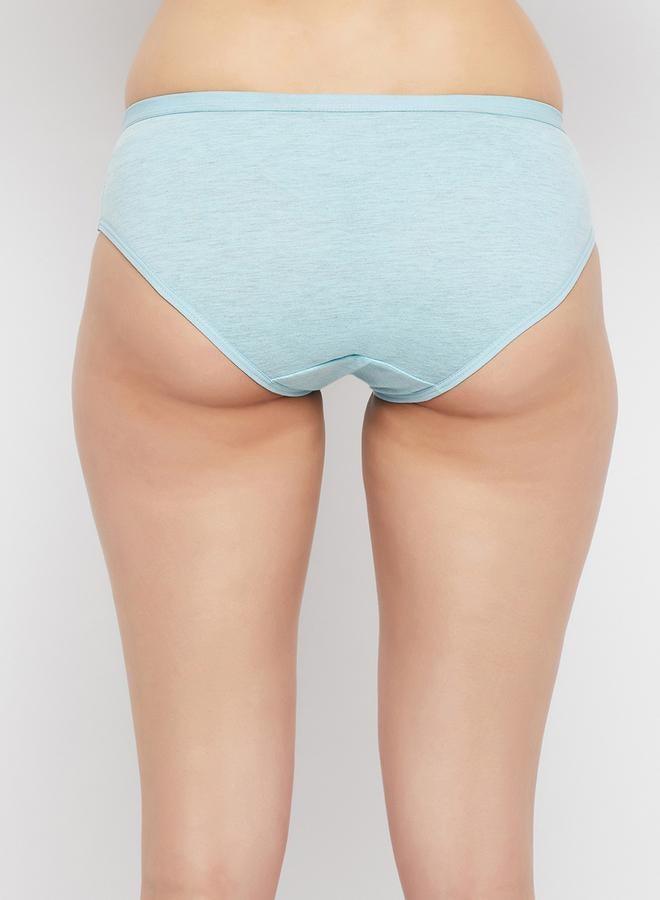 Clovia Pack of 3 - Melange Low Rise Cotton Bikini Briefs - Image 2