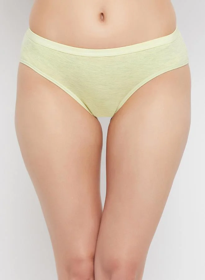 Clovia Clovia Pack of 3 - Melange Low Rise Cotton Bikini Briefs