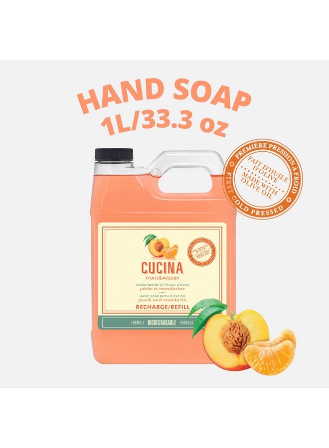 Cucina Fruits & Passion Cucina Peach Mandarin Hand Soap 1Litre Refill - Image 3