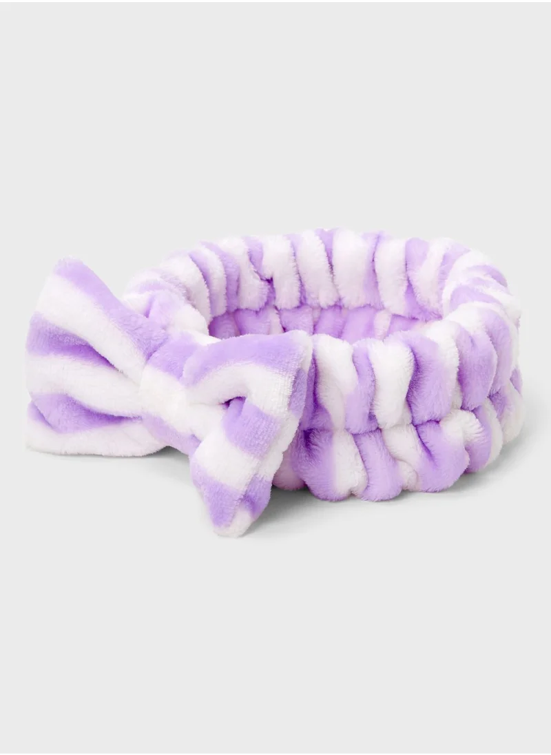 Claires Lilac Bows Headwrap, Savings 34%