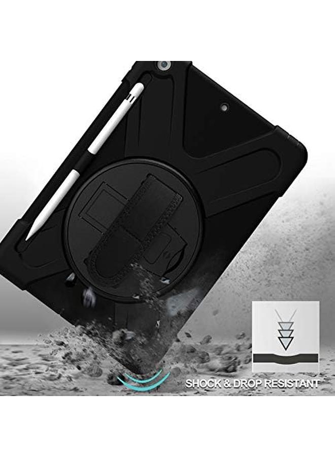 Procases Ipad 10.2 Case 2021 Ipad 9Th 2020 Ipad 8Th 2019 Ipad 7Th Generation Case Rugged Heavy Duty Shockproof Rotatable Kickstand Protective Cover For 10.2" Ipad 9Th 8Th 7Th Gen Black - Image 2