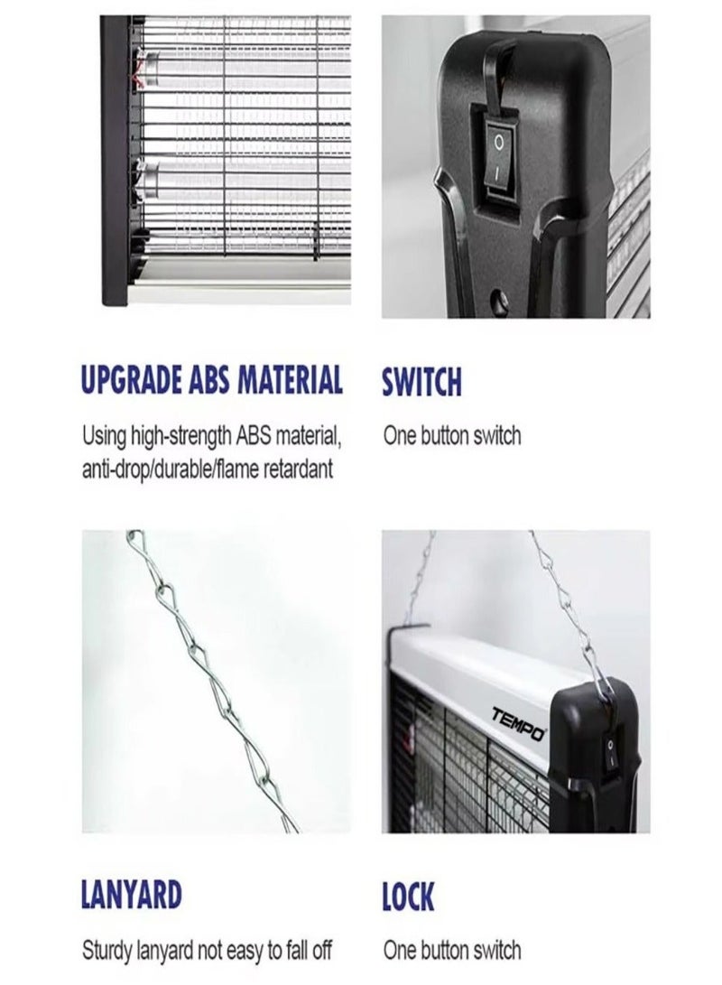 TEMPO Electric Insect Killer 2×10 Size, 20W – High Efficiency in Eliminating Insects - Image 4