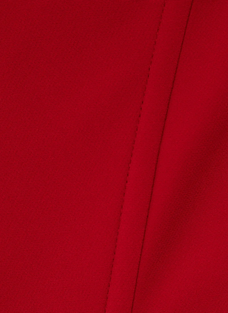 Lichi Mini dress with open shoulders and bow at the bodice