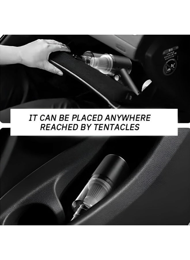 vexa pro 3 in 1 Handheld Car Vacuum Cleaner, Cordless Mini Vacuum, Air Duster and Blower, 12000Pa Rechargeable Wet and Dry Cleaner for Car, Home, Office, Sofa, Keyboard and Pet Hair - Image 5