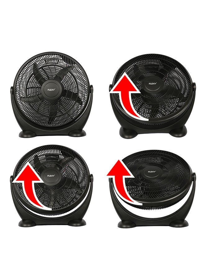 Flexy Heavy Duty 5 Leaf Box Fan With 3 Speed Settings FB1716F5 Black - Image 3