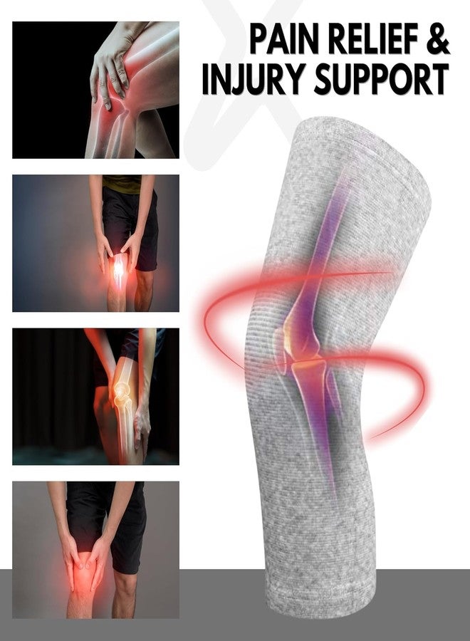Dr Helix Unisex Bamboo Knee Cap | Adjustable Support for Knee Pain Relief & Injury Prevention | Breathable, Comfortable & Durable - Ideal for Sports, Recovery & Daily Use - (Size - M) - Image 2