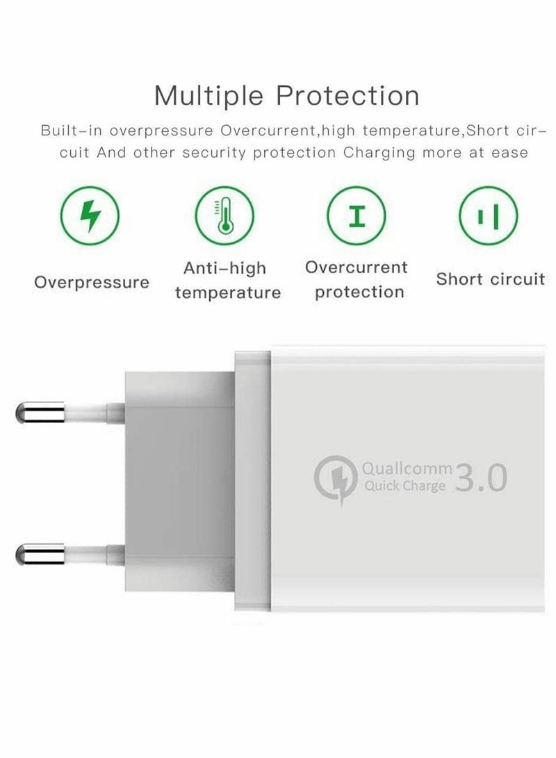 Captaintech Quick Charge USB 3.0 Universal Travel Charger for iPad Pro, mini, iPhone 13 Pro Max, Galaxy - Image 4