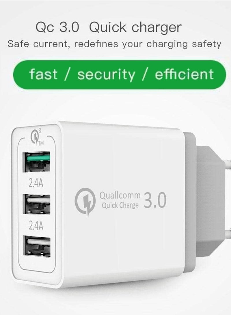 Captaintech Quick Charge USB 3.0 Universal Travel Charger for iPad Pro, mini, iPhone 13 Pro Max, Galaxy - Image 3
