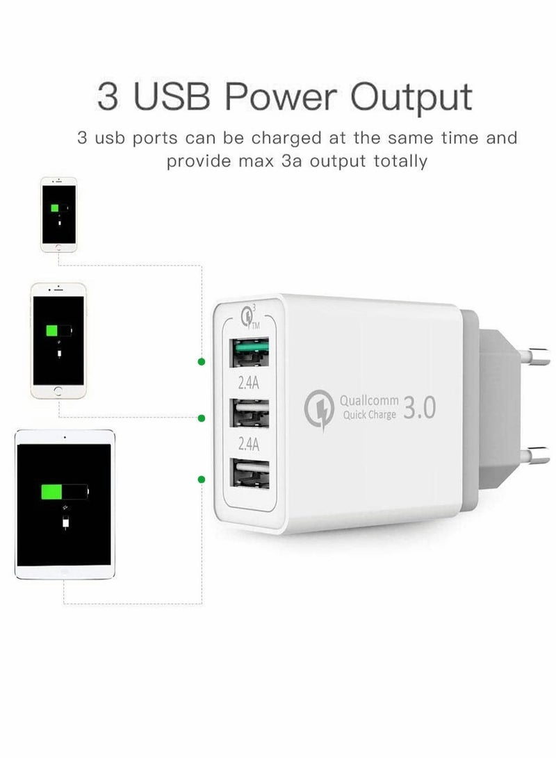 Captaintech Quick Charge USB 3.0 Universal Travel Charger for iPad Pro, mini, iPhone 13 Pro Max, Galaxy - Image 5