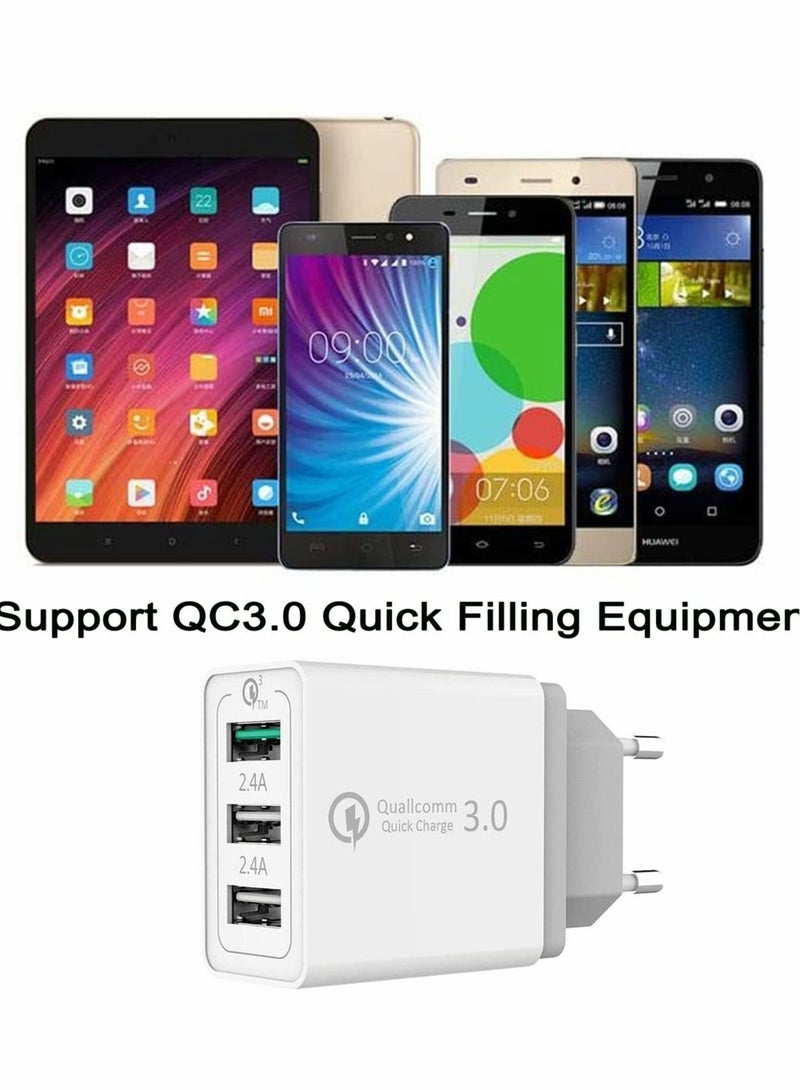 Captaintech Quick Charge USB 3.0 Universal Travel Charger for iPad Pro, mini, iPhone 13 Pro Max, Galaxy - Image 2