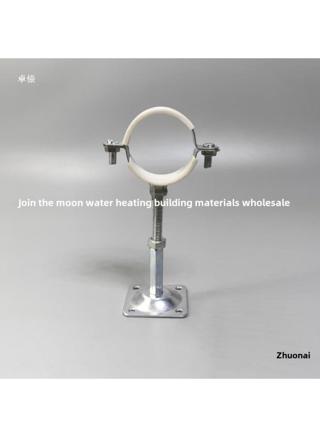 Pipe Clamp Universal Bracket Sliding Galvanized Pipe Clamp Fixing Adjustable Double Pipe Joint Pipe Clamp Pipe Clamp Buckle-Specification Model:25mm Pipe Clamp + Height 290-350mm  - Image 2