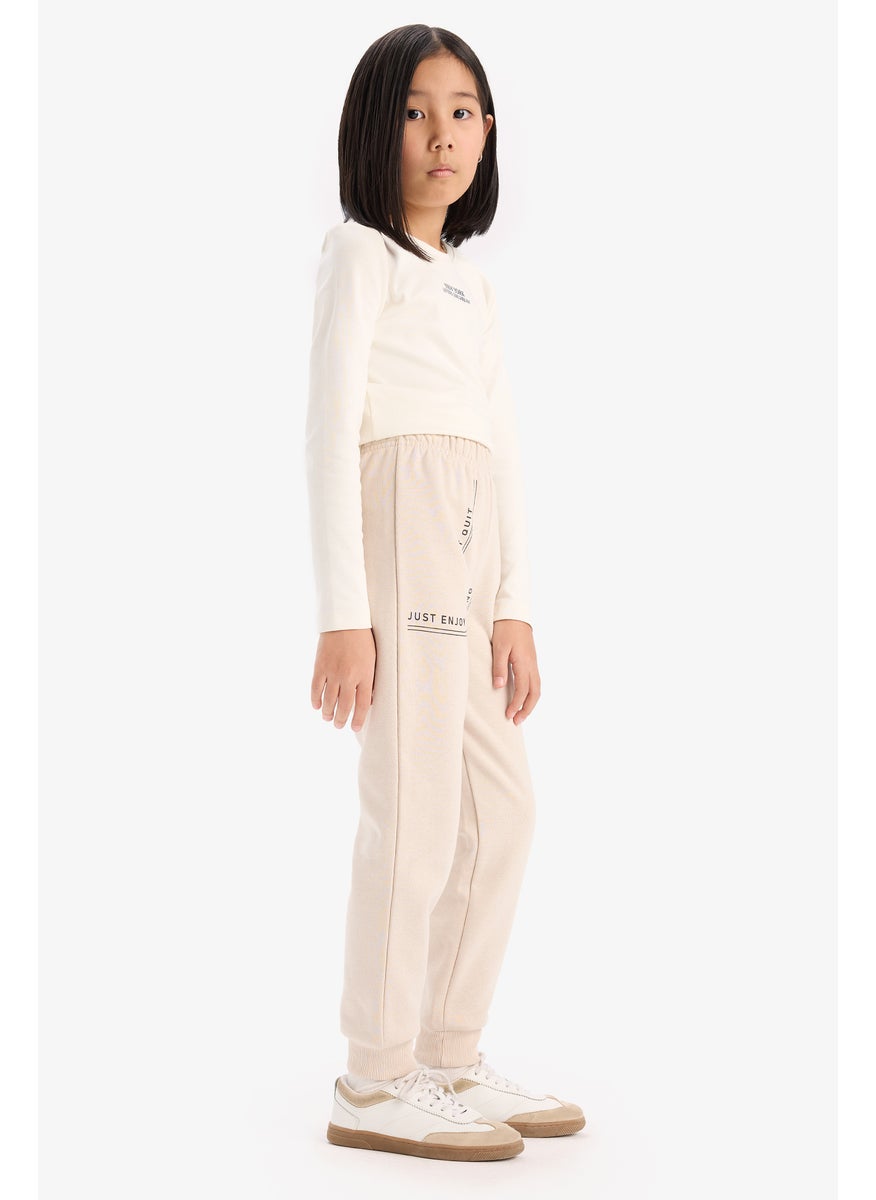 DeFacto - Girl Printed Elastic Waist Leg Jogger Sweatpants - Image 1