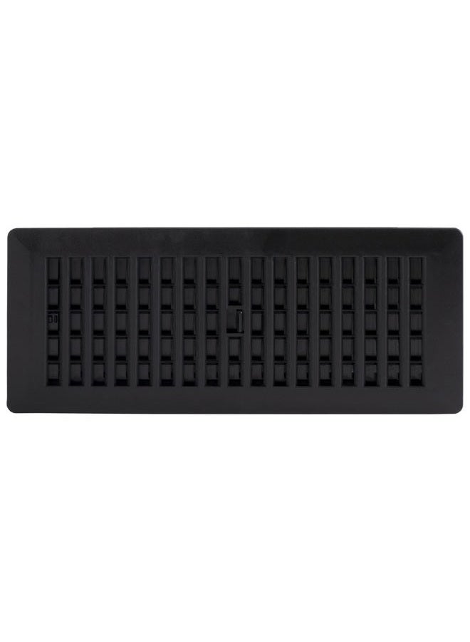Decor Grates PL412-BLK Louvered Plastic Floor Register, Black - Image 5