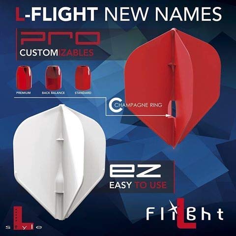 LSTYLE Dart Flights L1 PRO Standard White | Set of 3 | for Soft & Steel Tip Darts - Image 4