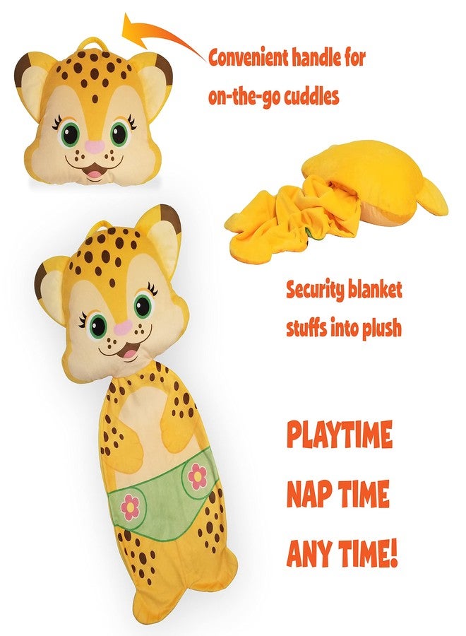 Snap Toys Word Party Franny Plush Head Pillow - Buddy Toy and Attached Security Blanket - Snuggly Blanket Rolls Into Pillow for Easy Storage - Great for Cuddles and Naptime - Image 5