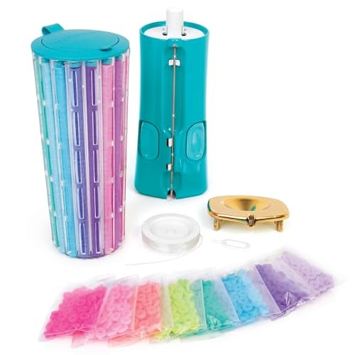 Make It Real اجعلها حقيقية: صانعة الأساور هيشي - 2047 قطعة، مجموعة حرفية لصنع المجوهرات، تصميم وصنع 23 سوار خرز، تدوير-نقر-ارتداء، للفتيات والأطفال 8 سنوات فما فوق - Image 3