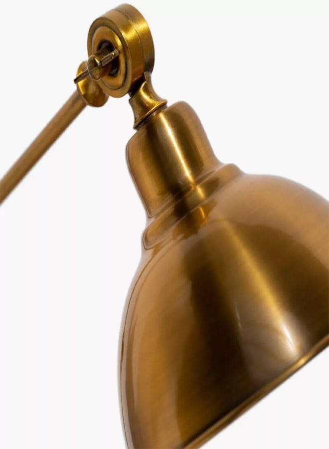 إيه تي إم مصباح طاولة معدني قابل للتعديل من النحاس العتيق بتصميم صناعي - مثالي لديكور المنزل والمكتب - Image 3