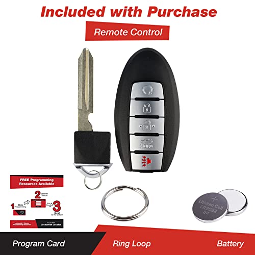 KeylessOption Keyless Entry Remote Car Smart Key Fob for Nissan Altima Maxima KR5S180144014 - Image 2