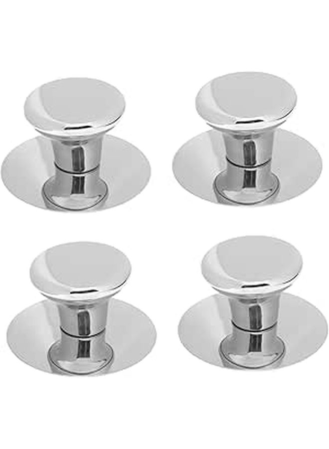 4Pcs Stainless Steel Heat Resistant Pot Lid Knobs Universal Cookware Handles - Image 1