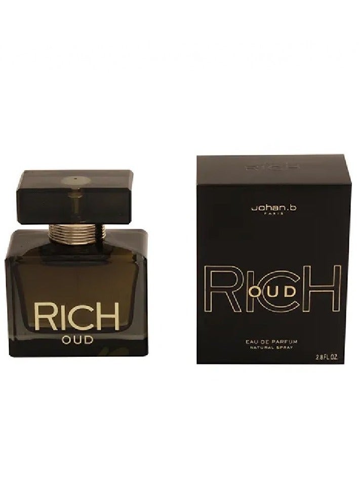 Johan.B Paris RICH OUD Perfume For Men Eau de Parfum 85ml - Image 1