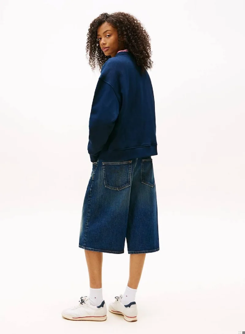 TOMMY JEANS Tommy Badge Boxy Terry Sweatshirt