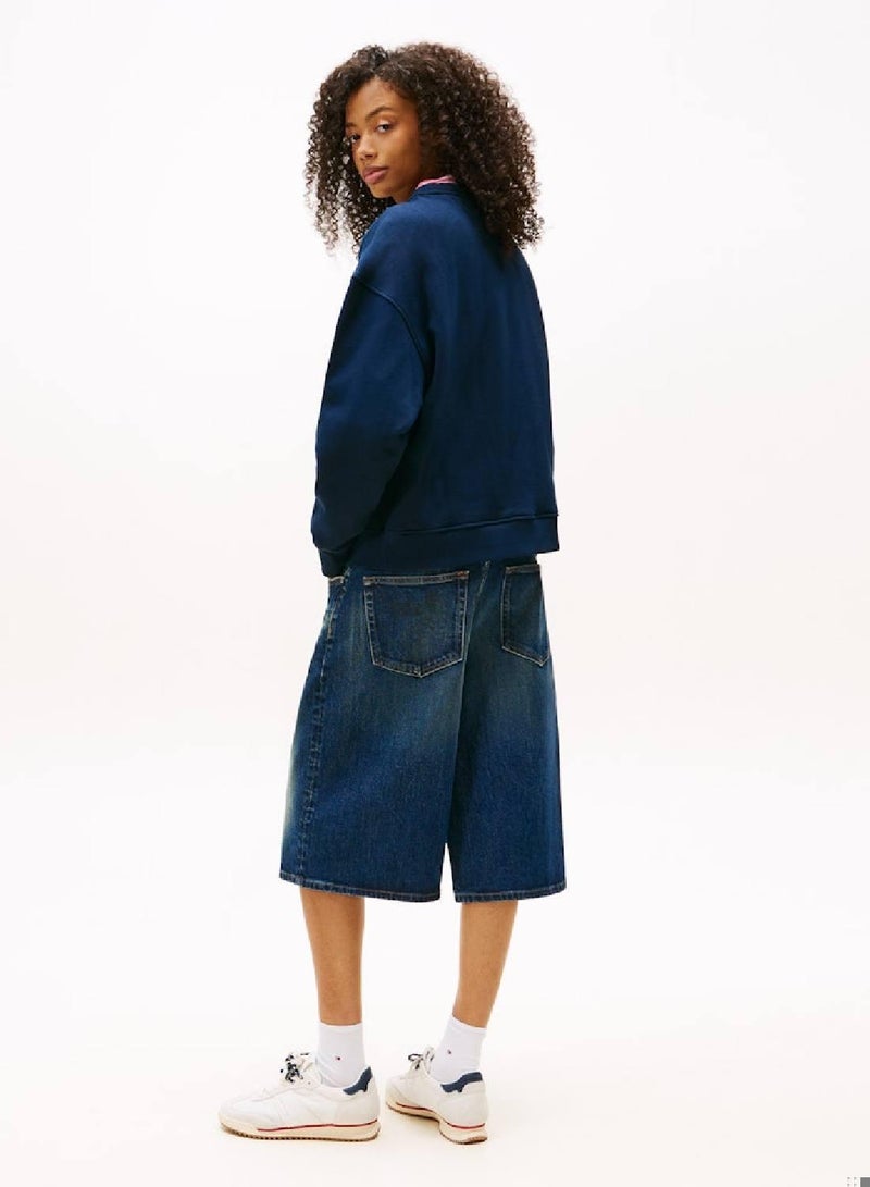 TOMMY JEANS Tommy Badge Boxy Terry Sweatshirt - Image 2