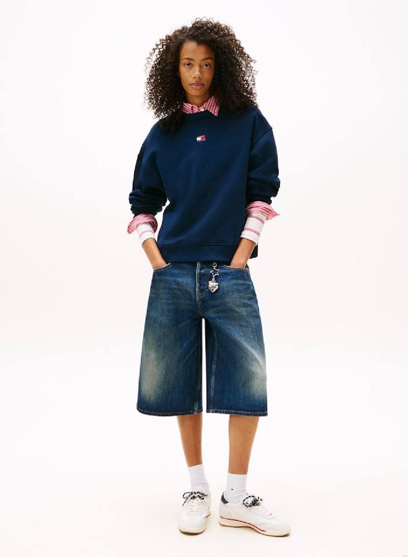 TOMMY JEANS Tommy Badge Boxy Terry Sweatshirt - Image 3