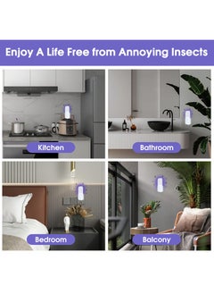 LAIAOCISI Flying Insect Trap, 2 Devices with 10 Sticky Board Refills, Indoor Plug in Fly Trap with Night UV Light, Bug Catcher for Gnats, Fruit Flies and Mosquito  - Image 4