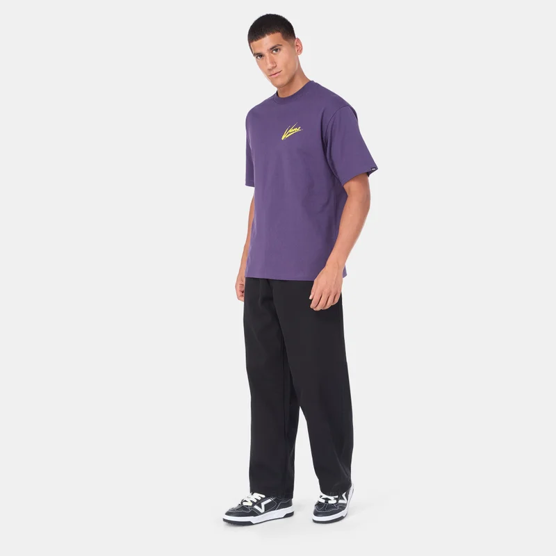 VANS Purple Brush Script T-Shirt for Men | Best Price UAE