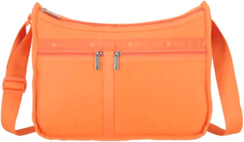 LeSportsac LeSportsac Tangerine Deluxe Everyday Crossbody Bag + Cosmetic Bag, Style 7507/Color R119, Uplifting & Vibrant Juicy Orange, Zesty New Neutral Evokes Joy, Positivity & Friendship, Luminous Citrus Shade