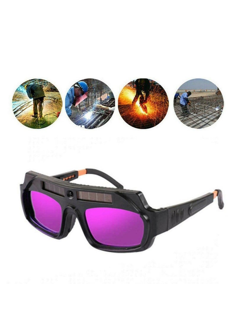 Welding Goggles Mask, Auto Darkening Glasses, Resist Ultraviolet Eyes Ray Helmet, Made of PC Materials, Suitable for Electric Welding, Gas Welding, Steel Welding, Cutting, Welding - Image 2
