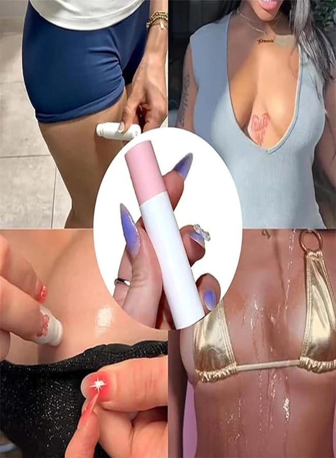 MANTHUMI Body Glue to Stick Clothes – Sweatproof Roll-On Skin Adhesive for Saree Pallu, Blouse Fixer, Straps, Dresses & Socks | Gentle, Invisible, Non-Slip Fashion Tape Alternative