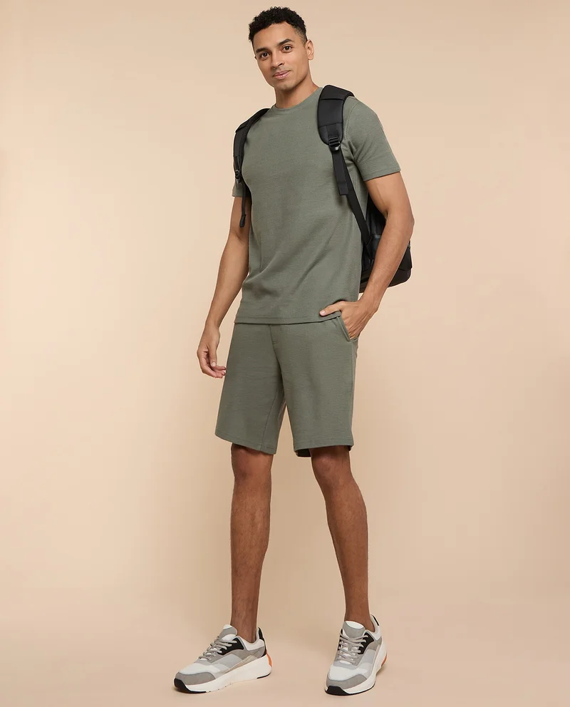 R&b Solid Lounge Shorts with Drawstring Waist