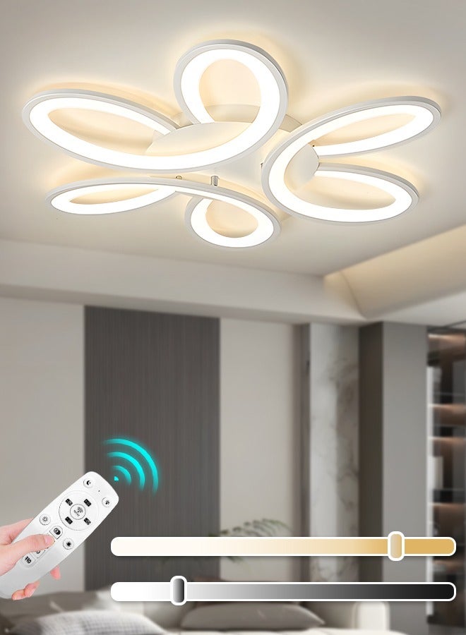 YATAI LIGHTING Modern LED Ceiling Light, 60CM, 60W Dimmable with Remote, 3000K-6000K Adjustable Color Temperature, Insect-Proof & Dust-Proof Acrylic Fixture for Bedroom, Living Room - Image 1