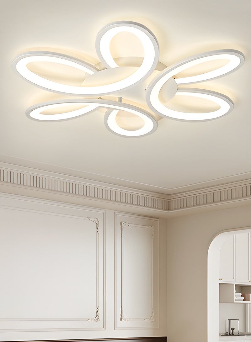 YATAI LIGHTING Modern LED Ceiling Light, 60CM, 60W Dimmable with Remote, 3000K-6000K Adjustable Color Temperature, Insect-Proof & Dust-Proof Acrylic Fixture for Bedroom, Living Room - Image 5