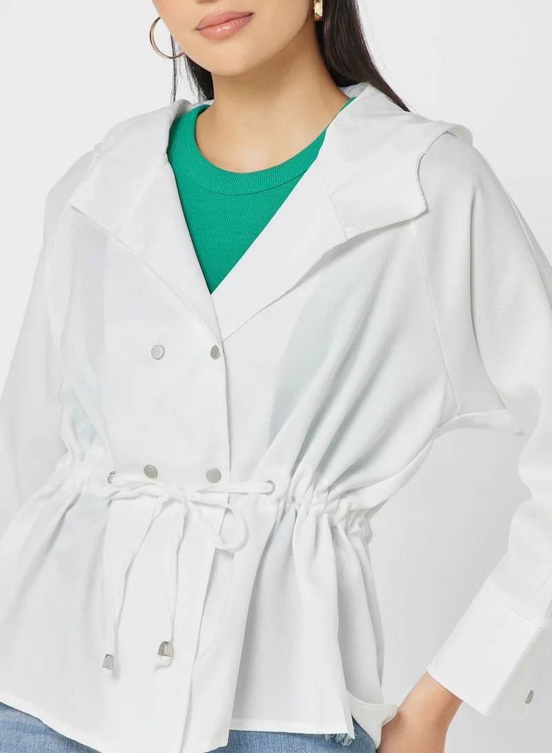 Ginger Lightweight Ruched Jacket