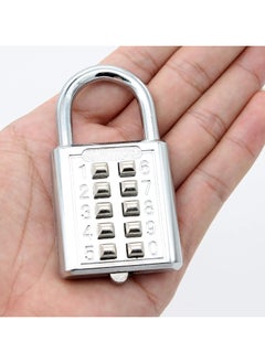 Generic 10-Digit Number Password Luggage Lock SILVER  - Image 4