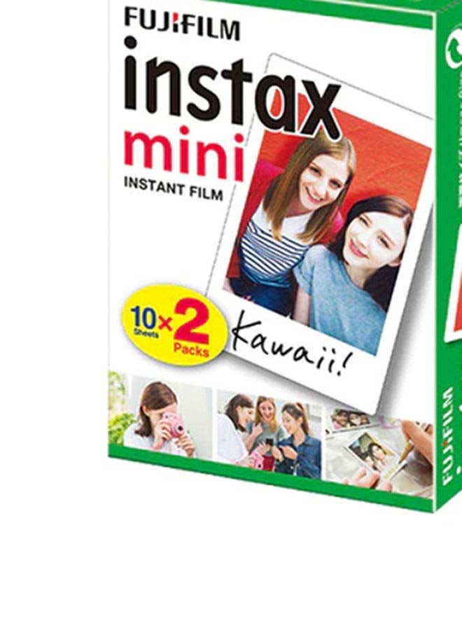 FUJIFILM Instax Mini Instant Film Pack Of 2 x 10 Sheets White - Image 2