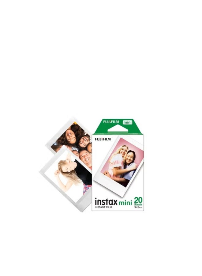 FUJIFILM Instax Mini Instant Film Pack Of 2 x 10 Sheets White - Image 1