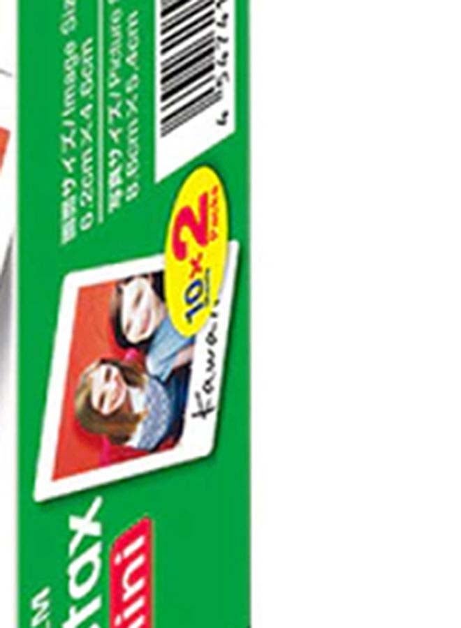 FUJIFILM Instax Mini Instant Film Pack Of 2 x 10 Sheets White - Image 3