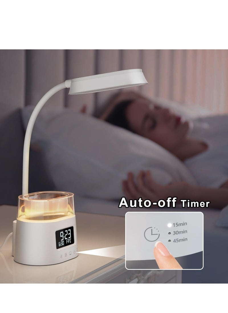 SYOSI - LED Desk Lamp with Pen Holder, RGB Desk Lamp for Kids, Desk Lamps for Home Office, Gooseneck Desk Light for Reading, Study Lamp for College Dorm Room - Image 1