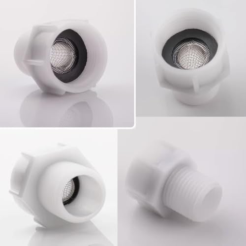 TOOLSTAR Toilet Fill Valve Pipe Adapter, 7/8" Female Thread to 1/2" Male Thread, Bidet Hose Fitting Pipe Adapter Connection (ABS White) - Image 3