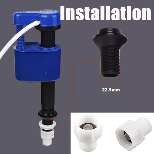 TOOLSTAR Toilet Fill Valve Pipe Adapter, 7/8" Female Thread to 1/2" Male Thread, Bidet Hose Fitting Pipe Adapter Connection (ABS White) - Image 5
