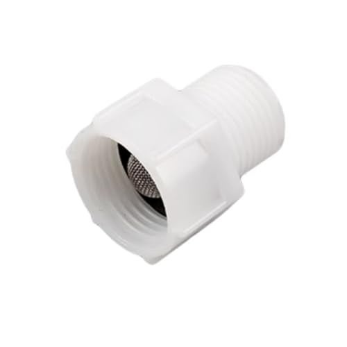 TOOLSTAR Toilet Fill Valve Pipe Adapter, 7/8" Female Thread to 1/2" Male Thread, Bidet Hose Fitting Pipe Adapter Connection (ABS White) - Image 1