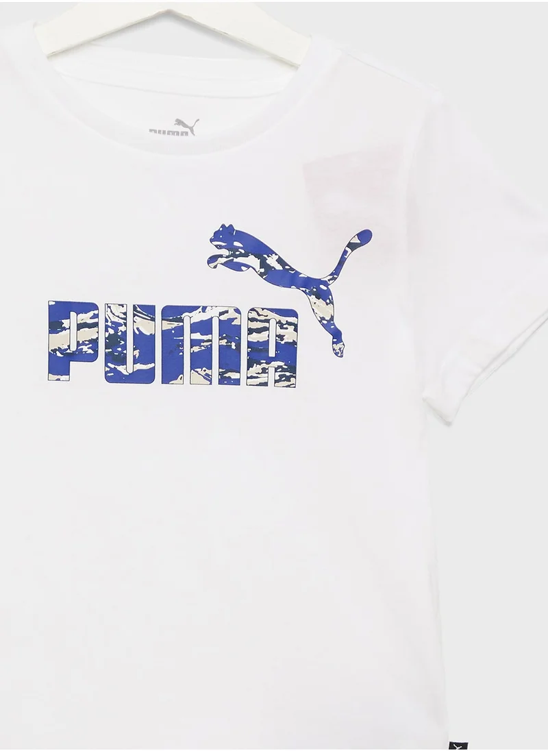 PUMA Kids Essential Camo Graphic T-Shirt