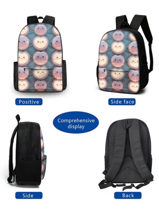 Bright Li Fire Unlock the new fashion of childish fun! Three-piece set of bags, cartoon elements for children and teenagers (students, children, friends' outings, mountain climbing, schooling, etc. can be used) - 3  - Image 3